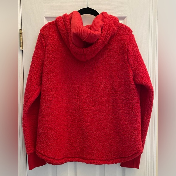 Chance or fate - Christmas fleece w/ hood - sequins embellished size L women’s - Picture 3 of 6